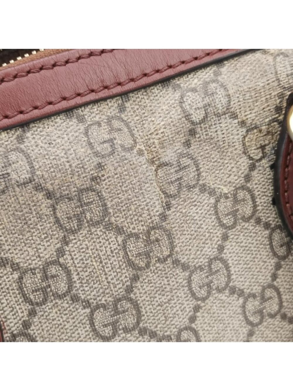 Gucci GG Supreme Beige Brown Leather - Picture 15 of 16